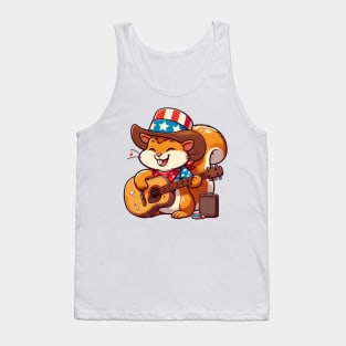 A Whimsical Tribute to American Culture in Cartoon Style T-Shirt Tank Top